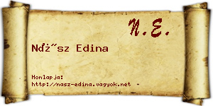 Nász Edina névjegykártya